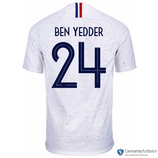Camiseta Seleccion Francia Segunda equipo Ben Yedder 2018 Blanco